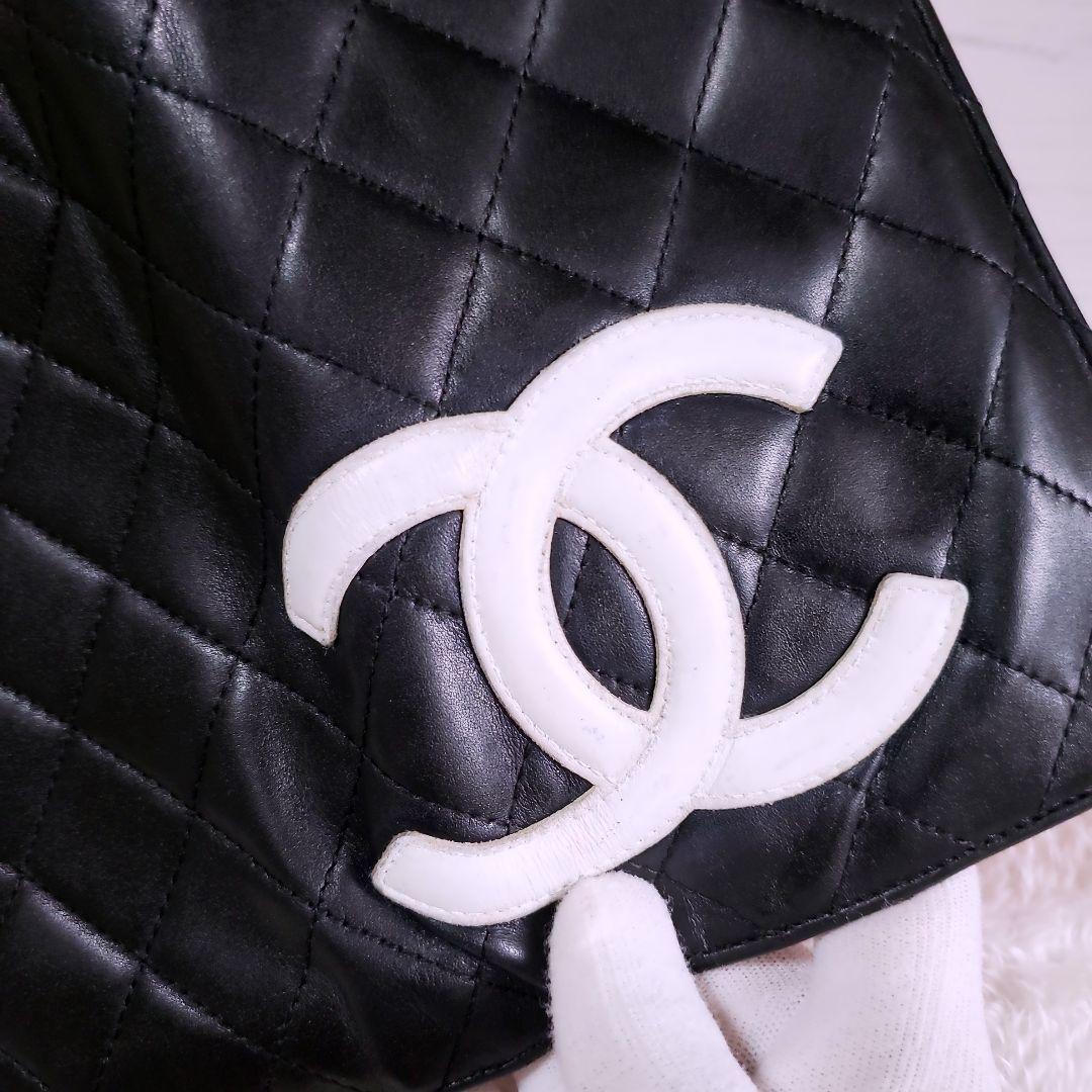 CHANEL✨ シャネル 二つ折り 財布 カンボンライン ココマーク ピンク 黒