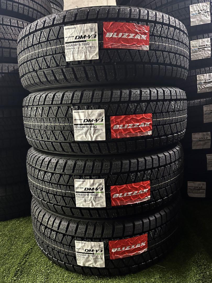 ブリザック DMV3 新品スタッドレスタイヤ 225/60R18 ×4本
