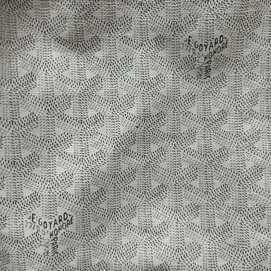 美品 GOYARD ゴヤール サンルイPM トートバッグ ホワイト 白ポーチ付き