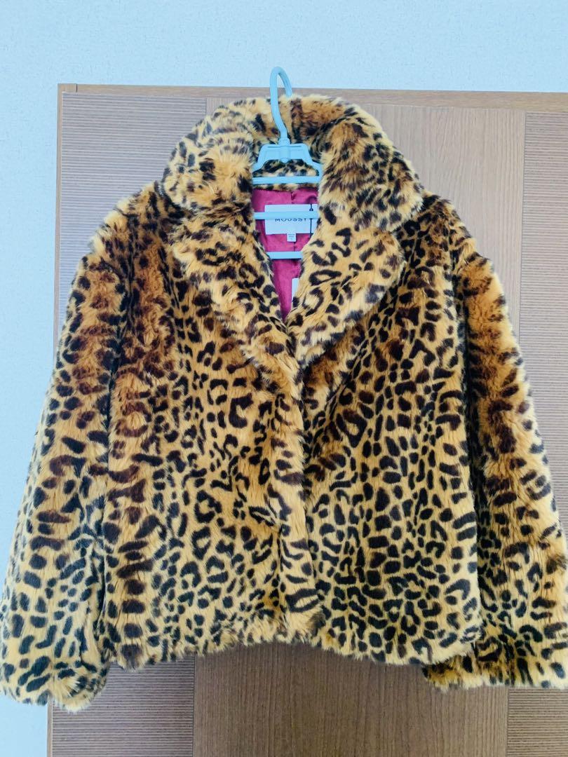 moussy レオパードファーコート