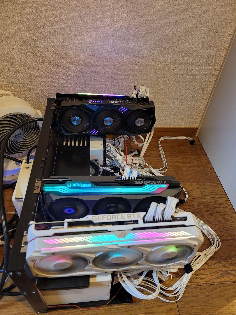 マイニングリグ(RTX 3080 ✕3) マイニングリグ(RTX 3080 ✕3)