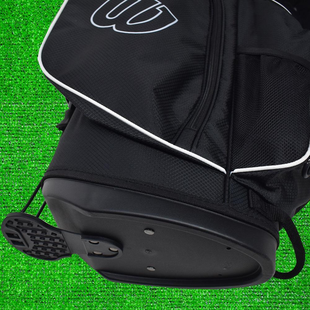 Wilson ウイルソン スタンド式 軽量キャディバッグ９型【ブラック】新品！