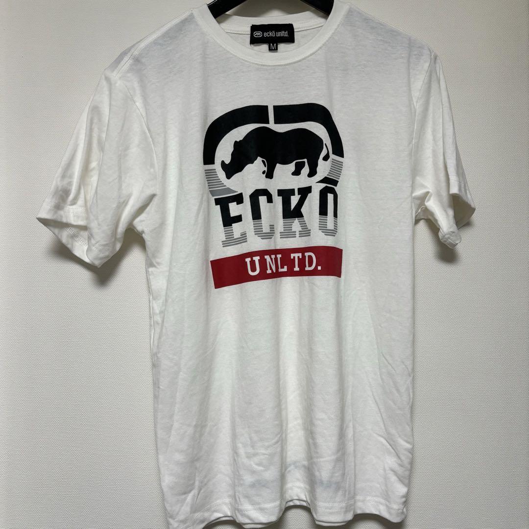 レア　ecko unltd. ホワイト Tシャツ ECKO UNLTD. Tシャツ Mサイズ ホワイト - メルカリ