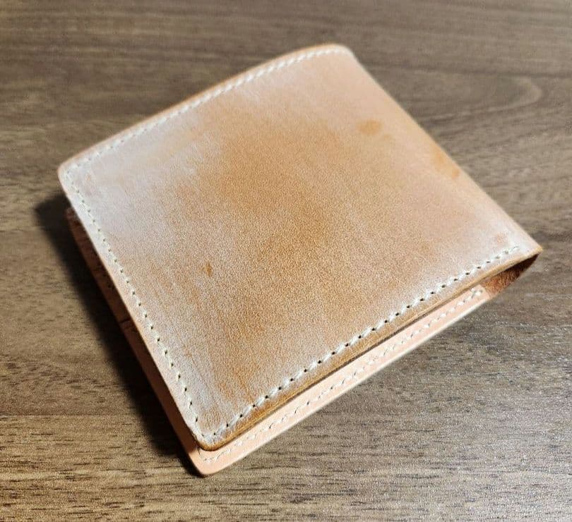 ☆ 二つ折り財布 ブライドルレザー 本革 ウォレット メンズ財布 ヌメ革 ☆