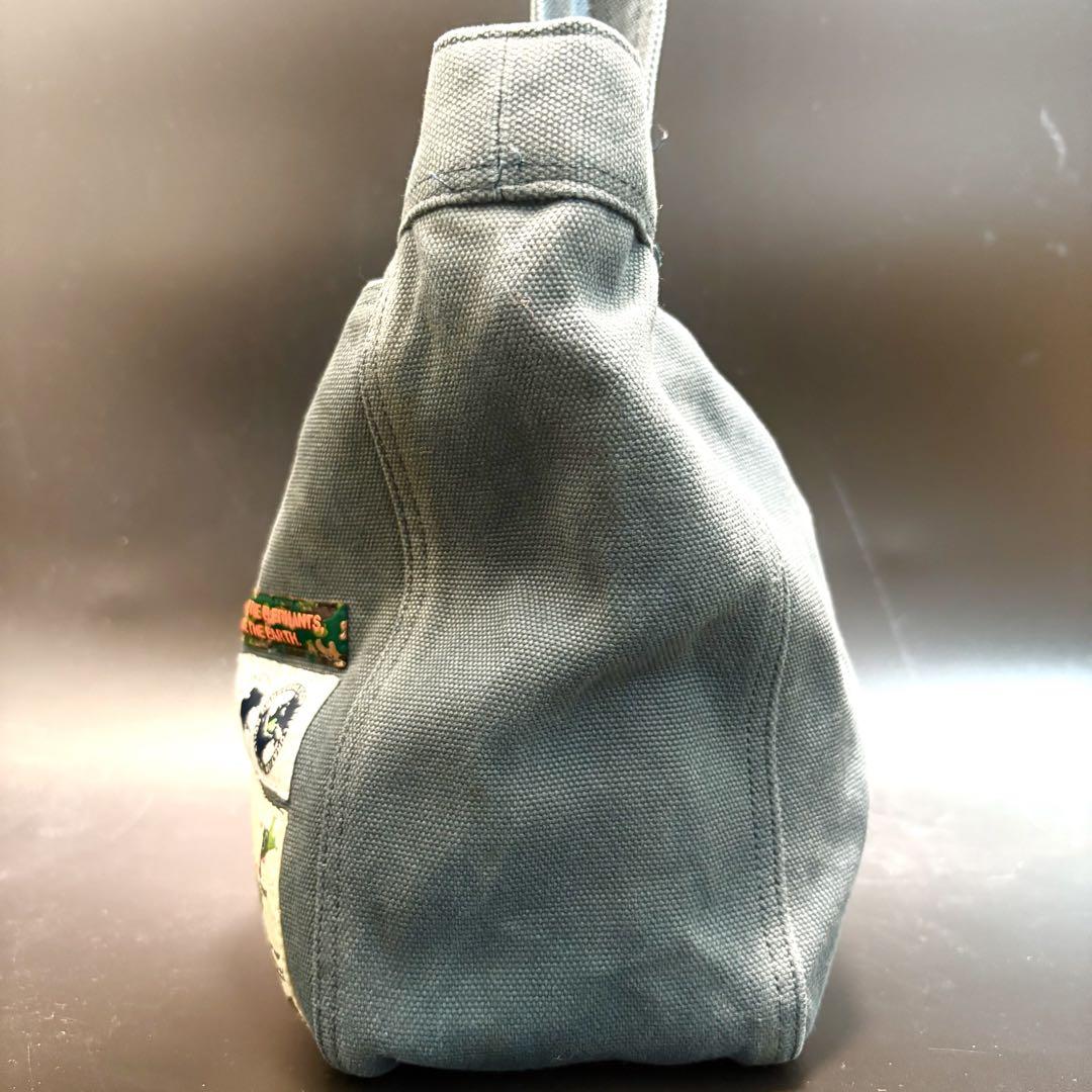 極美品✨ハンティングワールド トートバッグ ワッペン キャンバス