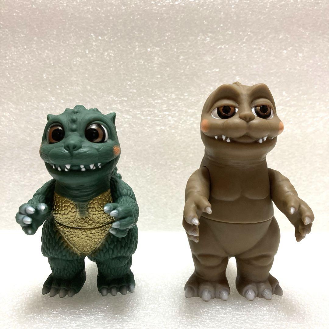 怪獣人形劇 ゴジばん ムービーモンスターシリーズ リトル & ミニラ ソフビ特撮
