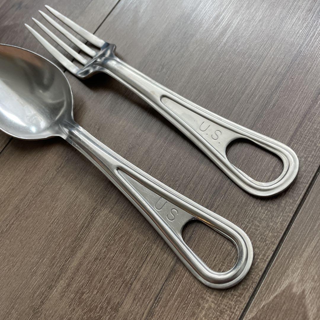 US 80s MESS KIT PAN 米軍ミリタリー　カトラリーセット