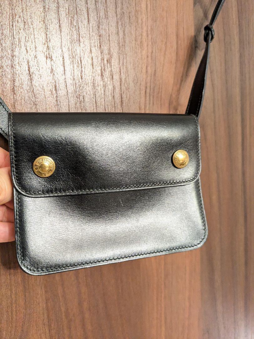HERMES ポシェット グリーン ボックスカーフ ボディバッグ