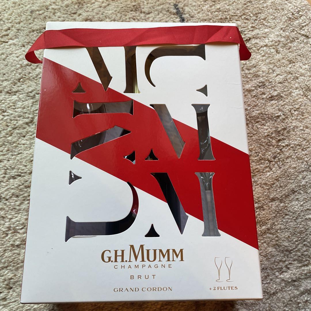 G.H.マムグランコルドンシャンパンフルートグラス2セットボックスフランス