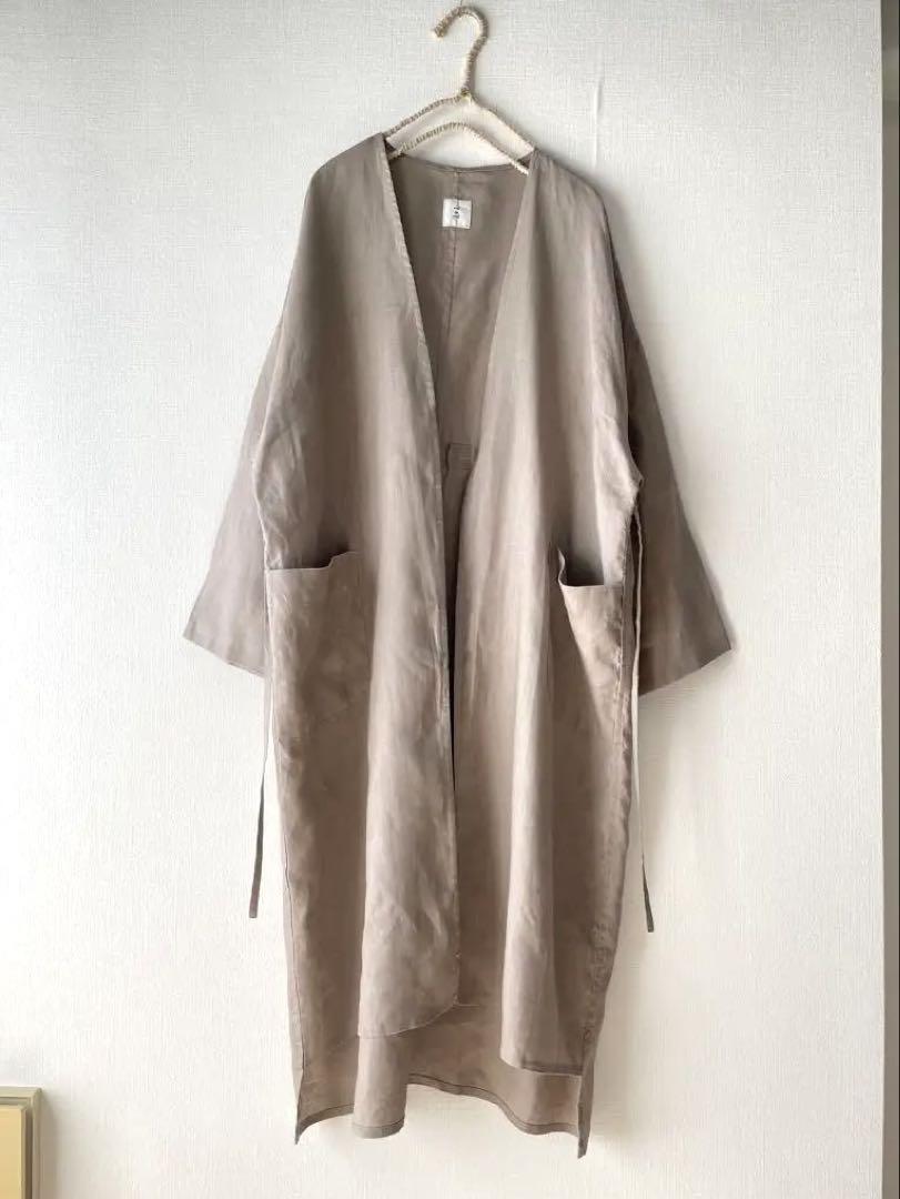 nop de nodノップドゥノッド　Ciel リネンカーディガンコート
