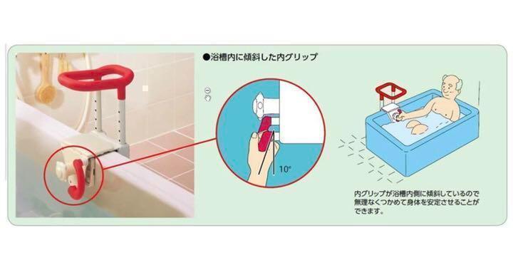 最安値お得 未使用品 アロン化成 安寿 高さ調節付浴槽手すりUST-130 ブルー Ⓨ4 1HmAP-m22324875289 大得価人気