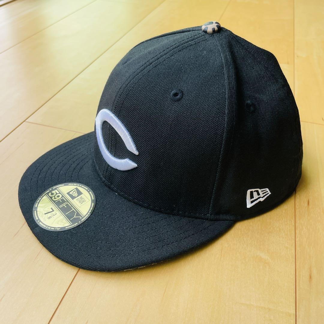 【New Era 】59FIFTY キャップ ブラック 7 3/8 豹柄 カープ