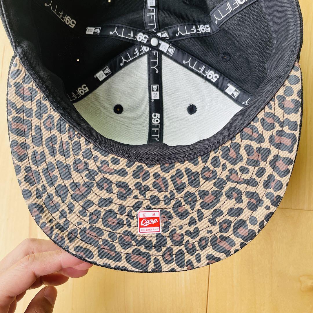 【New Era 】59FIFTY キャップ ブラック 7 3/8 豹柄 カープ