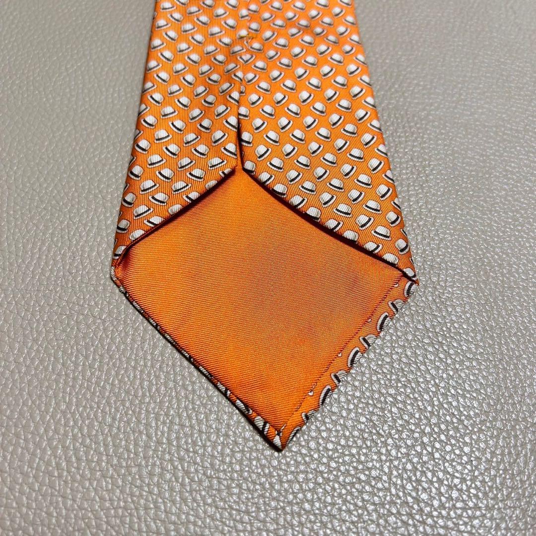 HERMES エルメス ネクタイ　H柄　ストライプ ハイブランド　高級ネクタイ