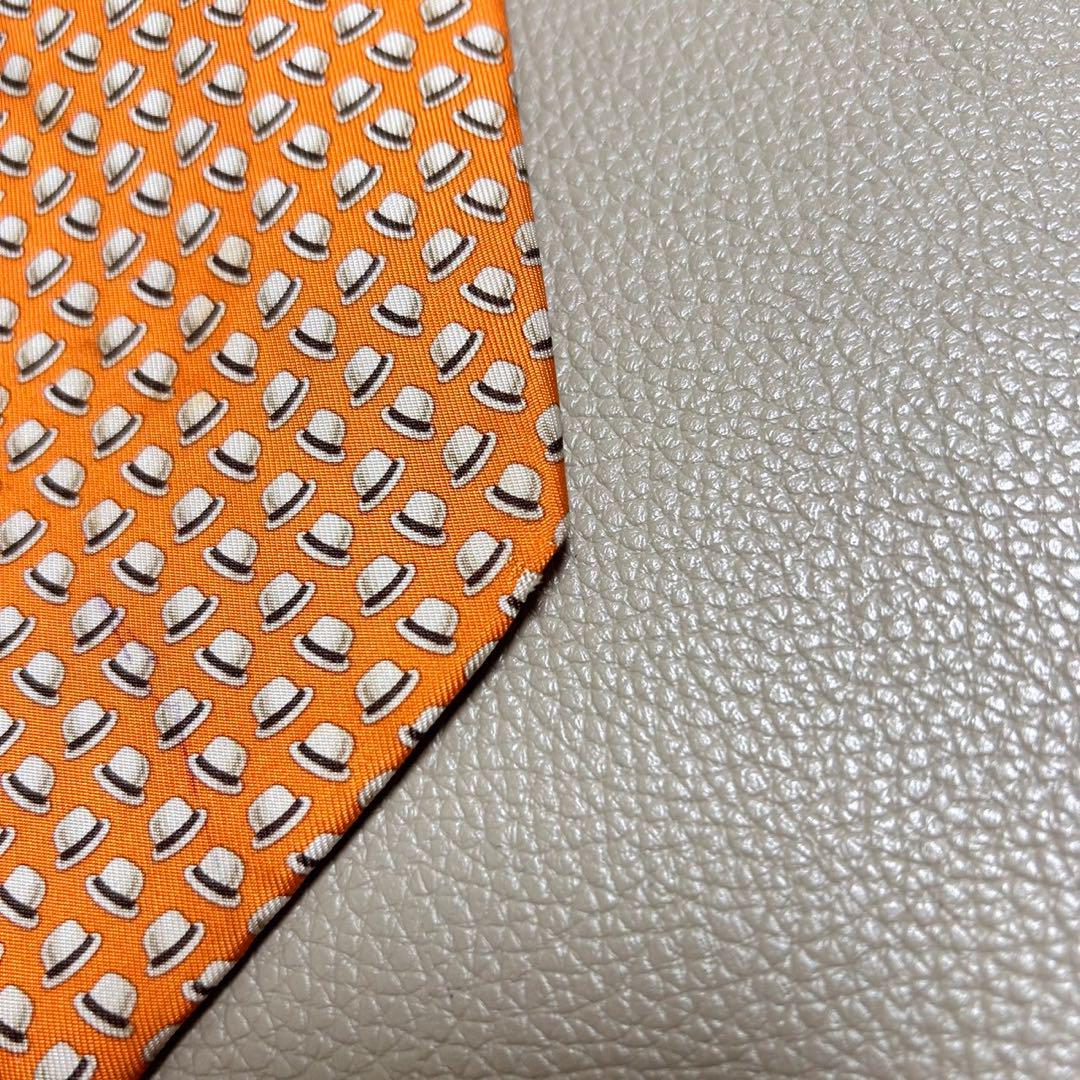 HERMES エルメス ネクタイ　H柄　ストライプ ハイブランド　高級ネクタイ