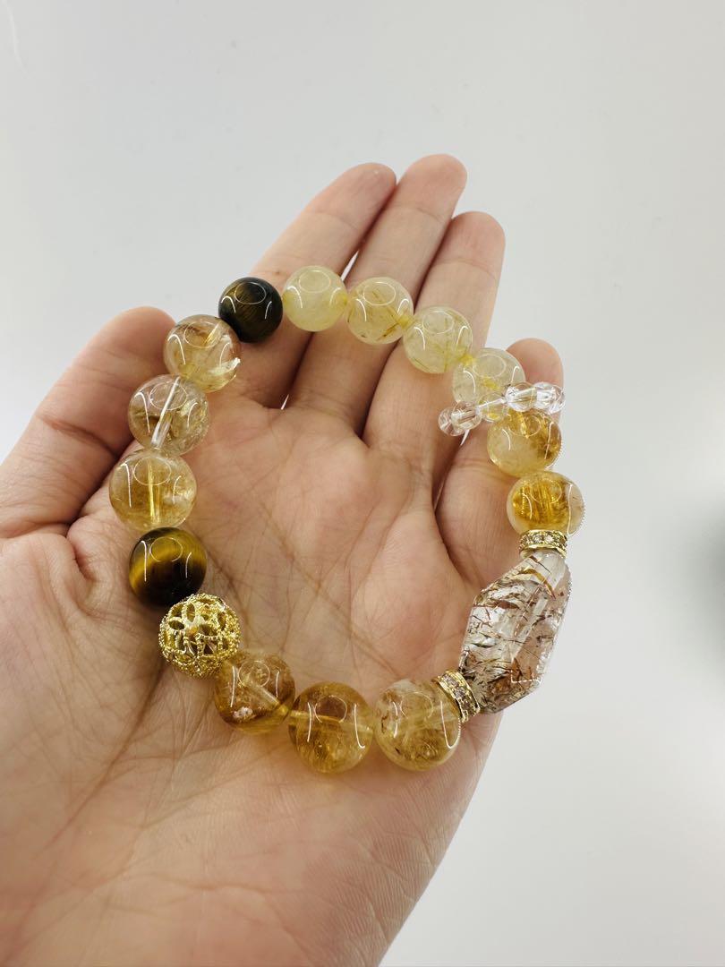 金針ルチルクォーツ×ブラックスーパーセブン 多種天然水晶