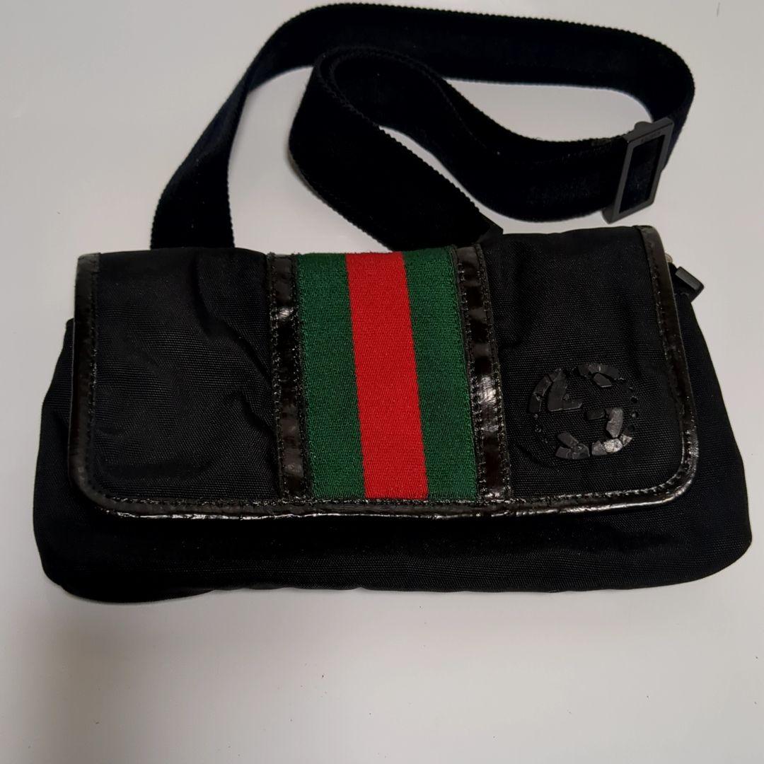 ✨GUCCI✨ウエストポーチ ナイロン インターロッキング シェリーライン