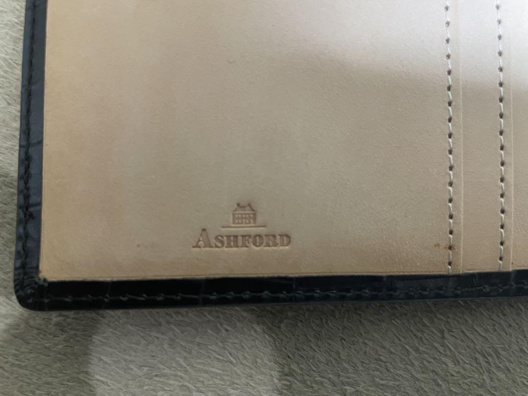 ASHFORD ブラックレザー バイブル システム手帳 ASHFORD ブラックレザー バイブル システム手帳