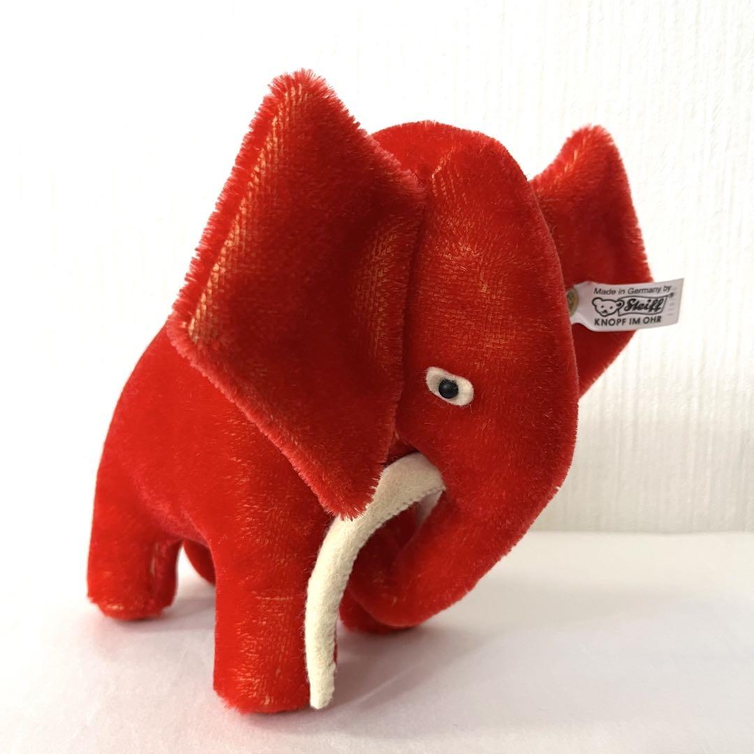 【steiff】シュタイフ レッドエレファント1909 17cm レプリカ