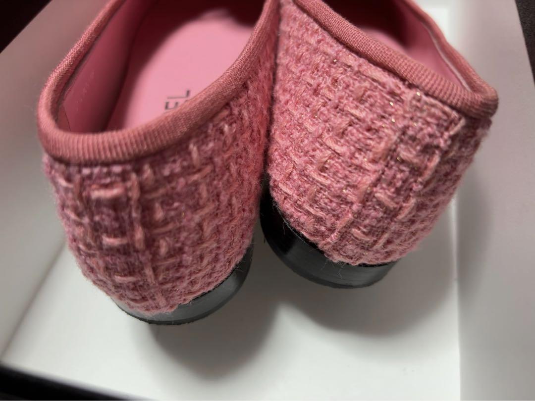 CHANELのパンプス22.5 35.5ピンクツイード CHANELのパンプス22.5 35.5ピンクツイード