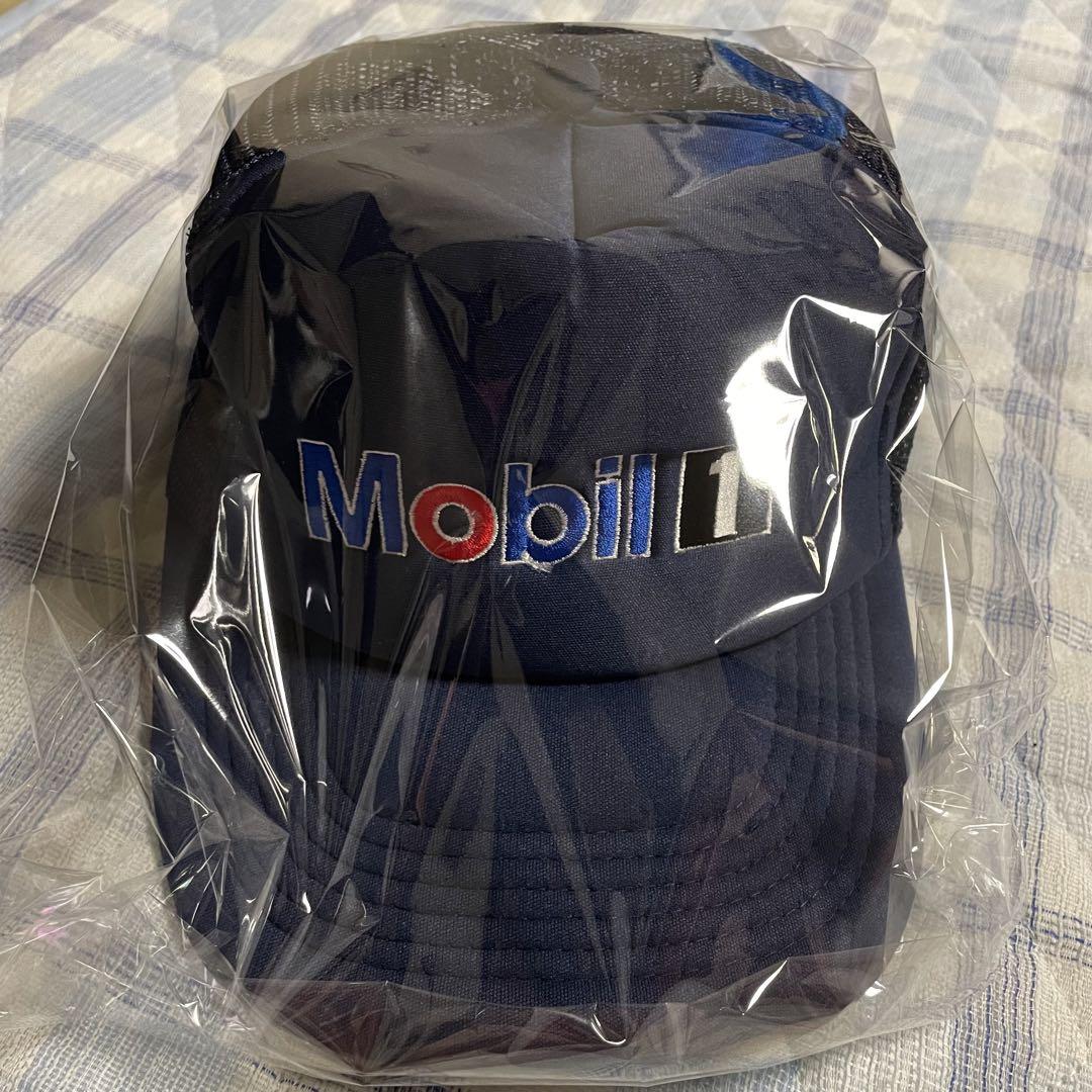 Mobil1 モービル1 メッシュキャップ 企業ロゴ ネイビー フリーサイズ