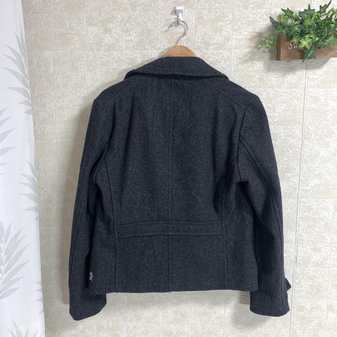 PPFM グレー Pコート 美品】PPFMメンズグレーPコートサイズM - メルカリ