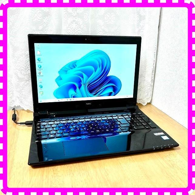 e96美品⭐Core i5⭐SSD⭐8Gメモリ✅ブルーレイ✅NECノートパソコン