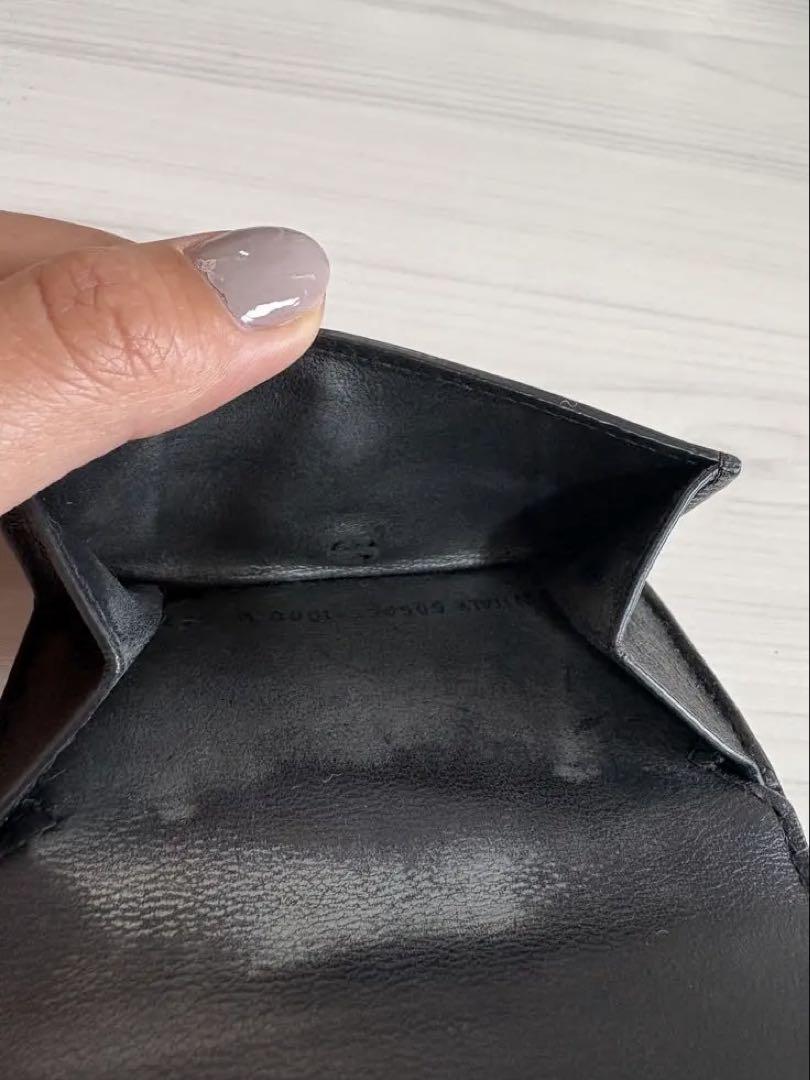 バレンシアガ BALENCIAGA ブラックレザー 三つ折り財布