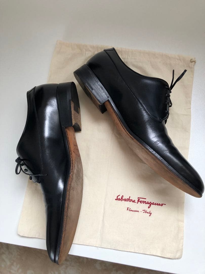 フェラガモ Ferragamo 紳士靴 ブラック 42 26.5 イタリア製 - 通販