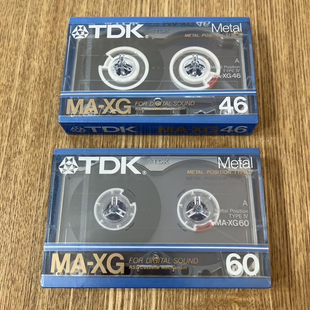 TDK MA-XG 46 60 2本セット メタル カセットテープ 未開封 ティーディーケー 最前線の