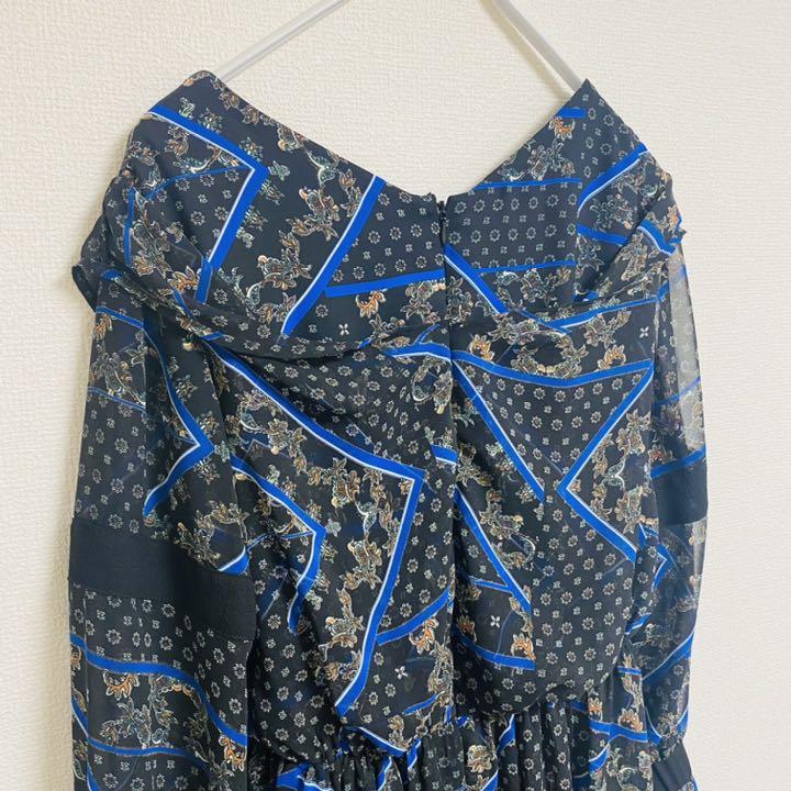 好評最新作 un3d. 41800円シアーレイヤードプリントワンピース アンスリード schSF-m22352111786 在庫正規店