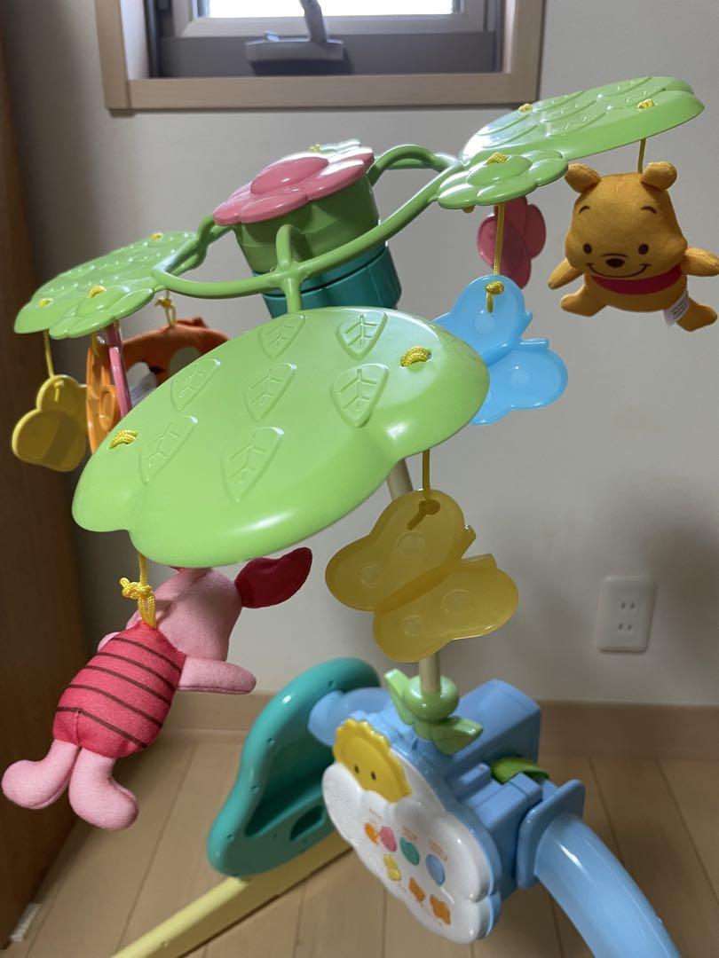 【付属品完備】くまのプーさん えらべる回転6wayジムにへんしんメリー