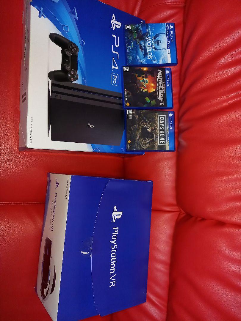 中古　セット　PS4Pro PSVR ソフトおまけ付き