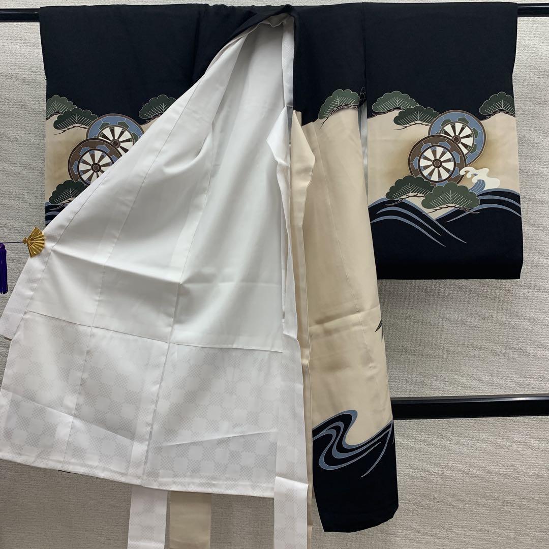 507ayu4□お宮参り 掛け着 祝い着 長襦袢付 七五三にも 3歳 鷹