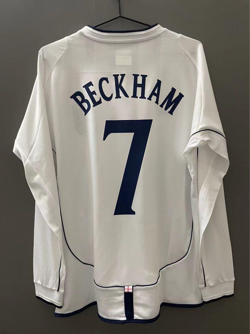 Beckham 2002 イングランド代表 ベッカム ホームユニフォーム