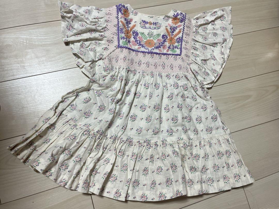 bonjour diary 23aw ワンピース　4y Bonjour diary （ボンジュールダイアリー） ロングワンピース 4y