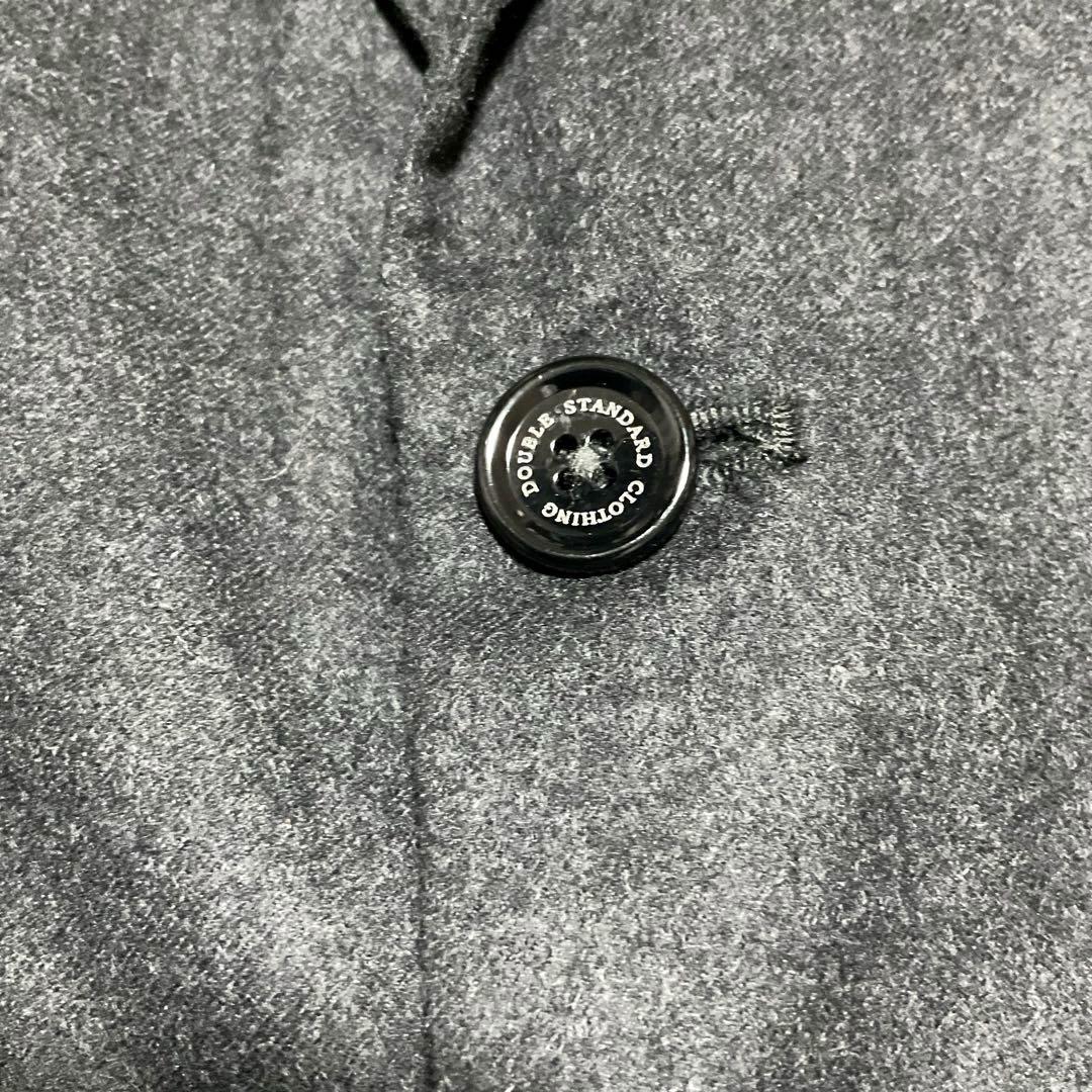 【美品】D/him.シルク混テーラードジャケット チャコールグレー 46 M