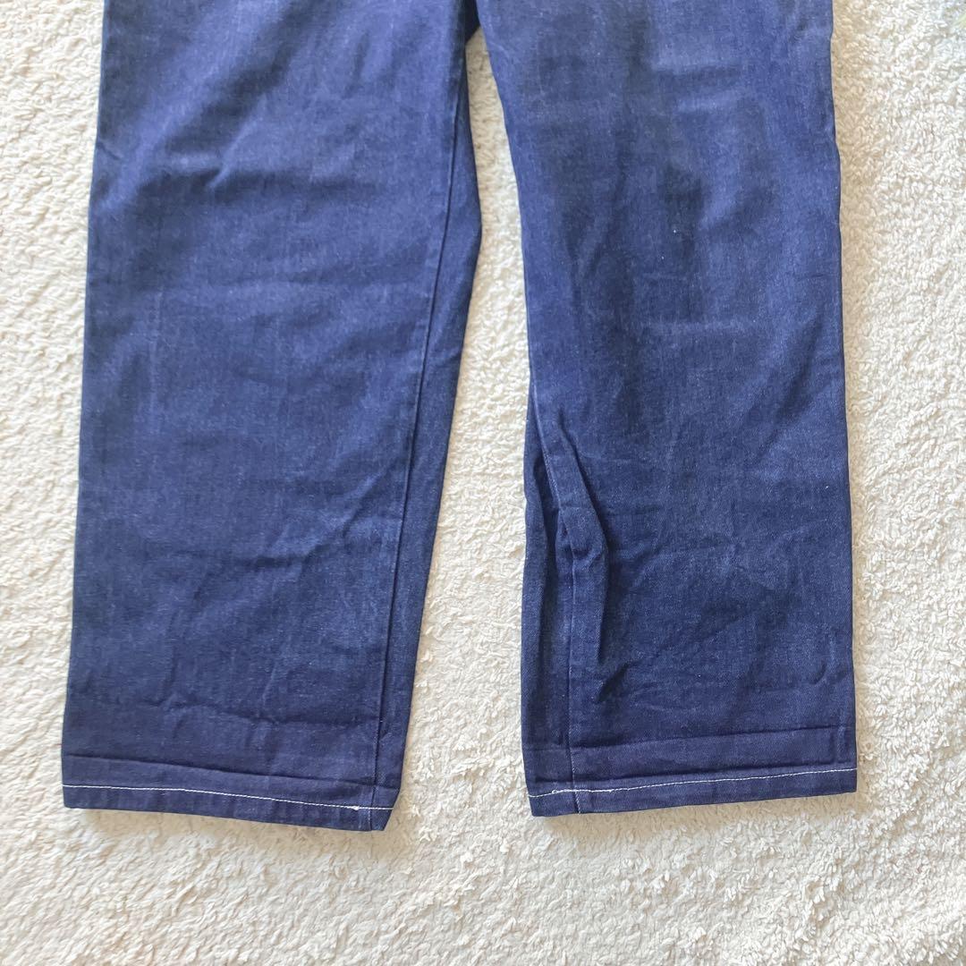 極太 FUBU 濃紺 ワイド デニム CMT キャラクター 刺繍 極太 FUBU 濃紺 ワイド デニム CMT キャラクター 刺繍