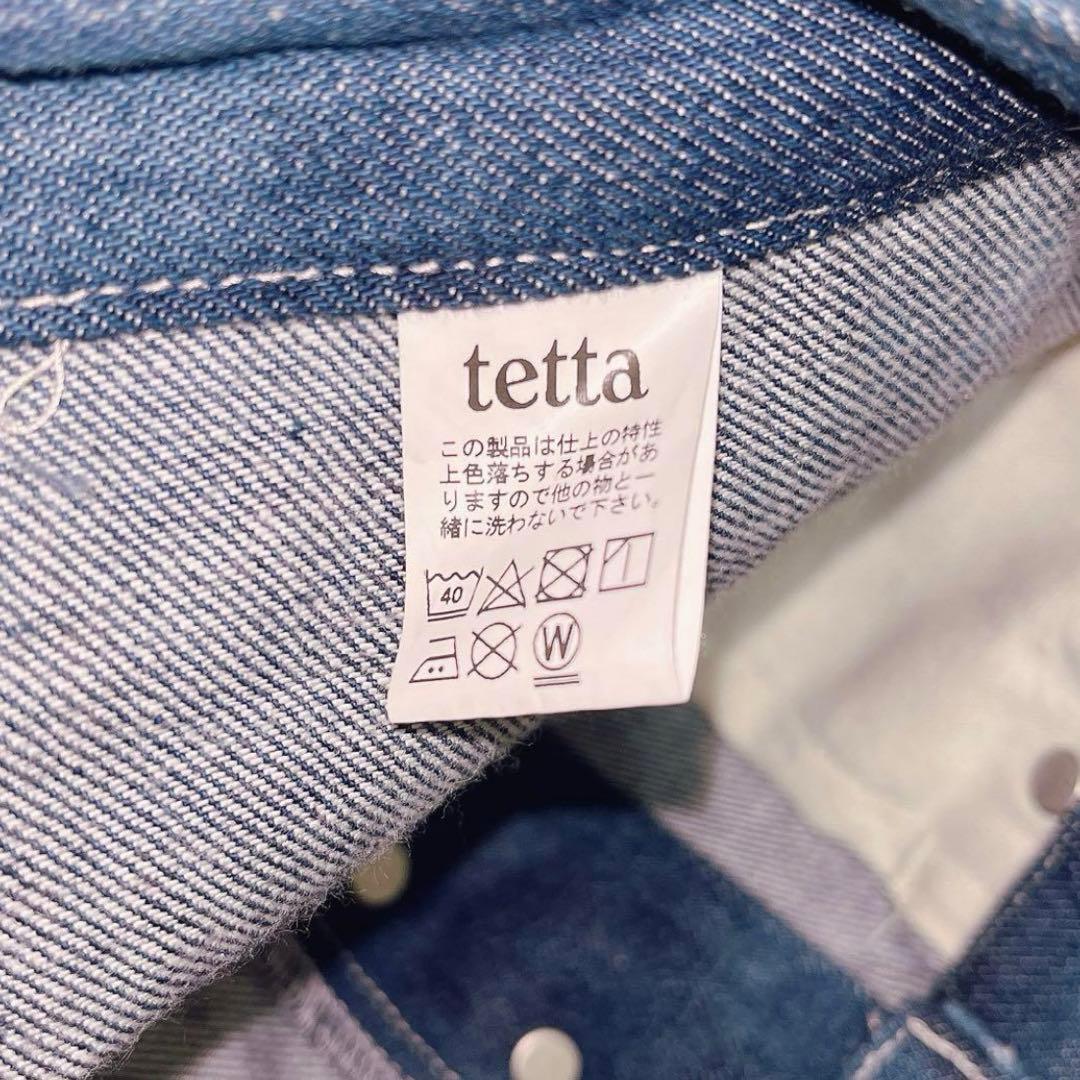 新品　完売品　tetta ハーフデニム　ブルー　ガーデンコア　フェアリーグランジ