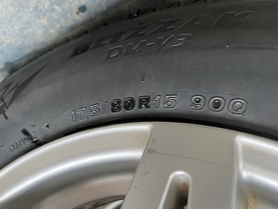 おぢさん専用スタッドレス175／80R15 90Qアルミホイールセット深溝