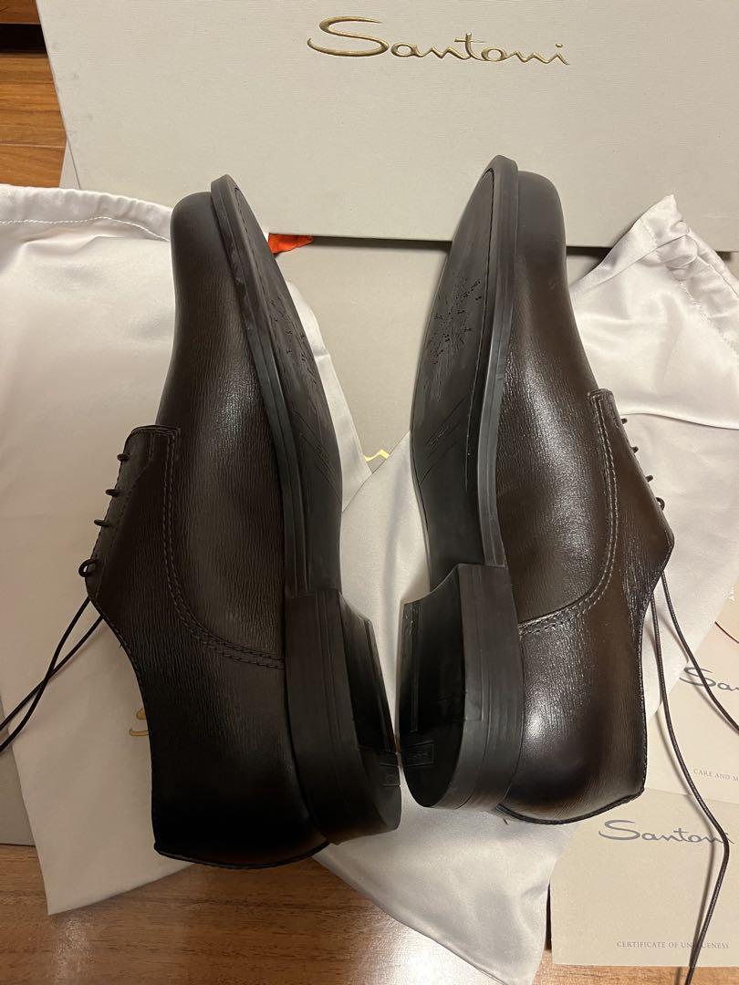 【約12万・新品】 焦茶　santoni サントーニ 高級革靴