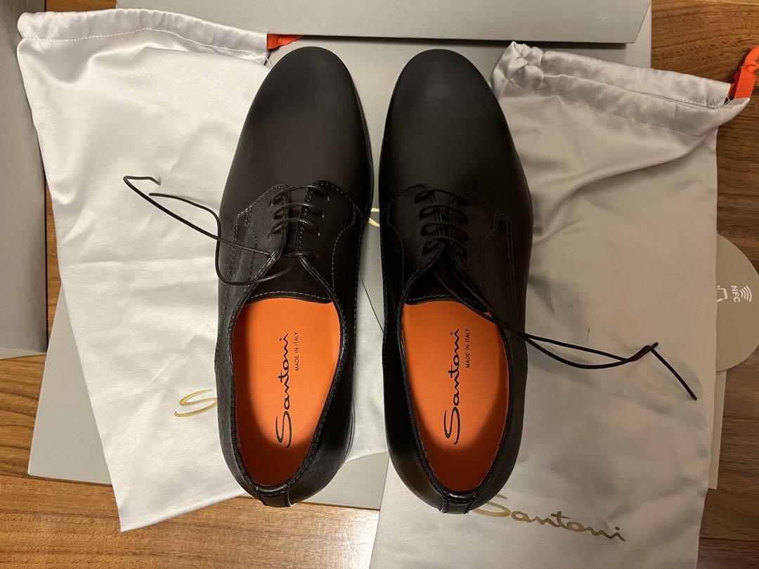 【約12万・新品】 焦茶　santoni サントーニ 高級革靴