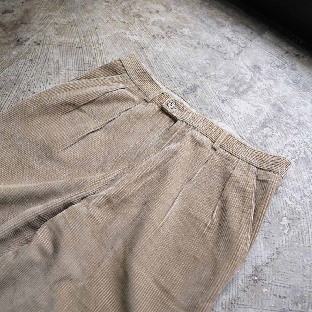 80s Salvatore Ferragamo コーデュロイパンツ　2タック