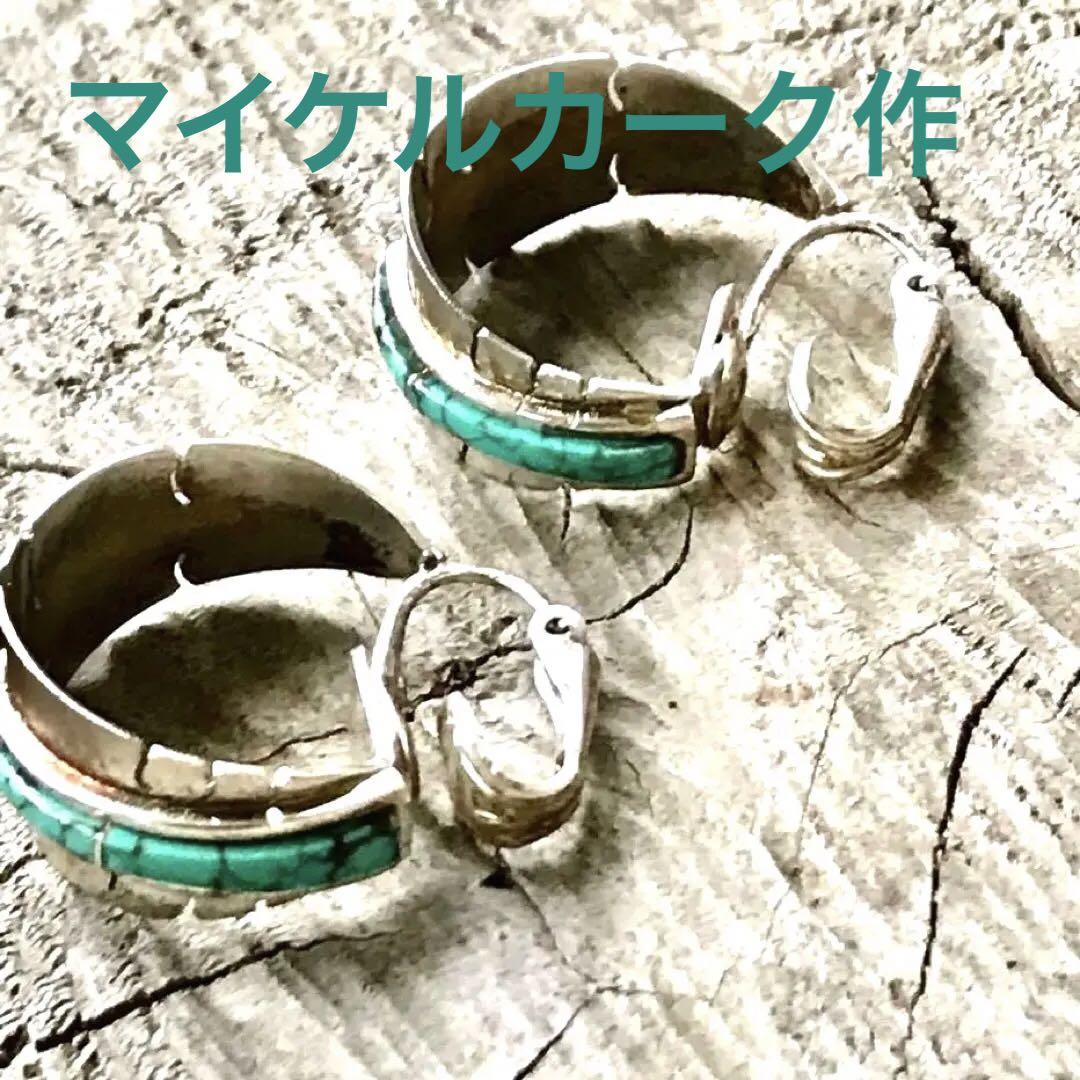 マイケルカーク作　インディアンジュエリー　フェザー　ペンダント　トップ