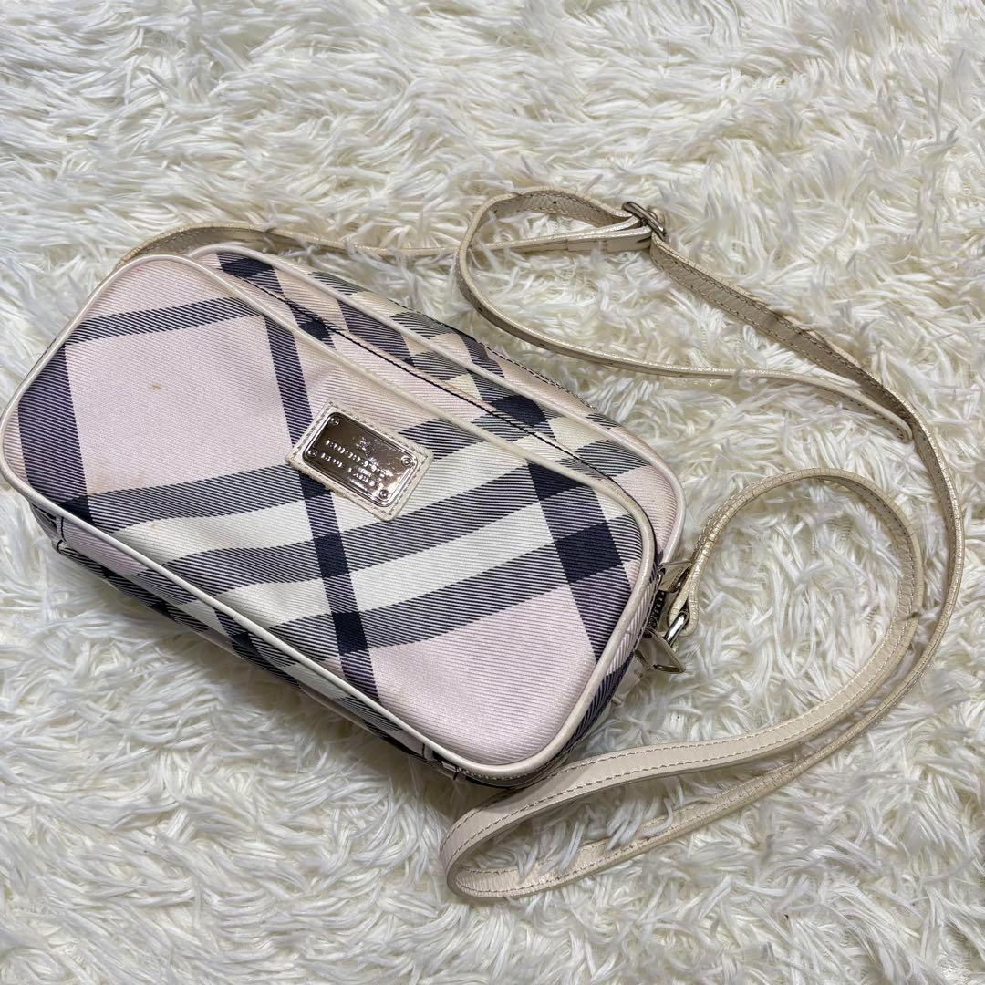 BURBERRY BLUE LABEL ピンクショルダーバッグ 中古・古着通販】BURBERRY BLUE LABEL (バーバリーブルー