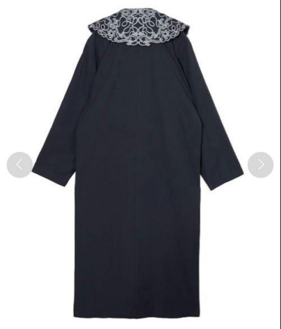 【タグ付】Ameri アメリEMBROIDERY COLLAR COAT
