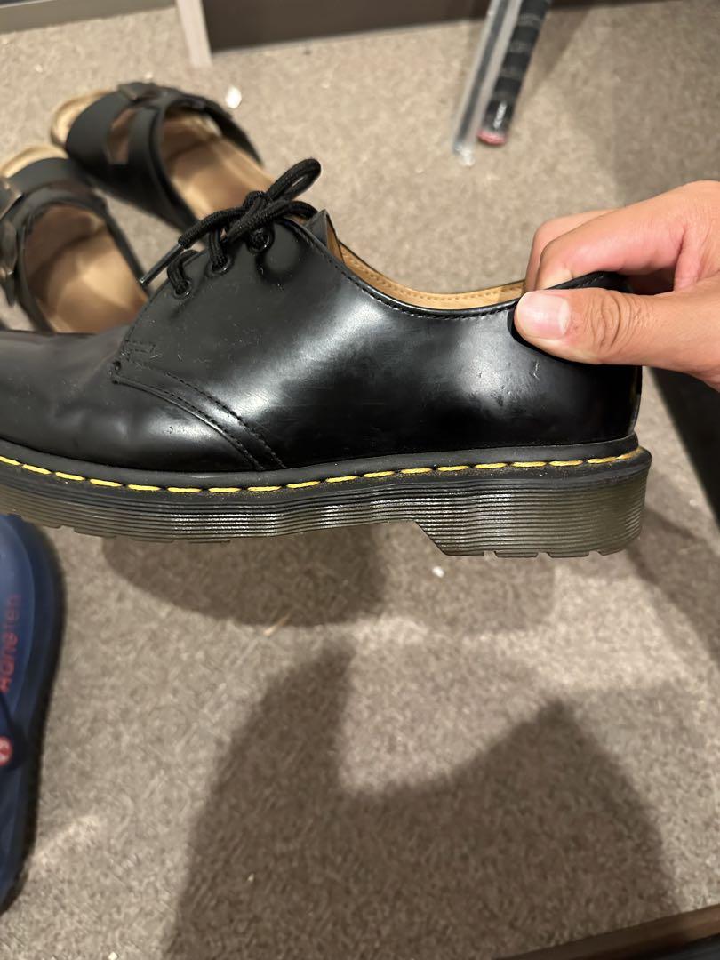 ⬛○Dr. Martens ○3ホール○UK8○黒 レザー ○【美品】⬛⬛⬛