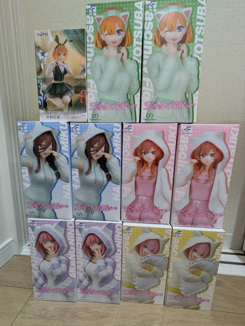 五等分の花嫁 猫耳パーカー フィギュアセット+DesktopCute四葉