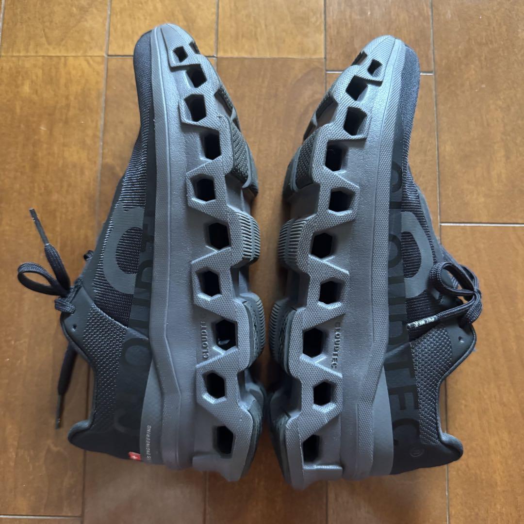 靴 On Cloudmonster Black|Magnet 7W 24.0cm