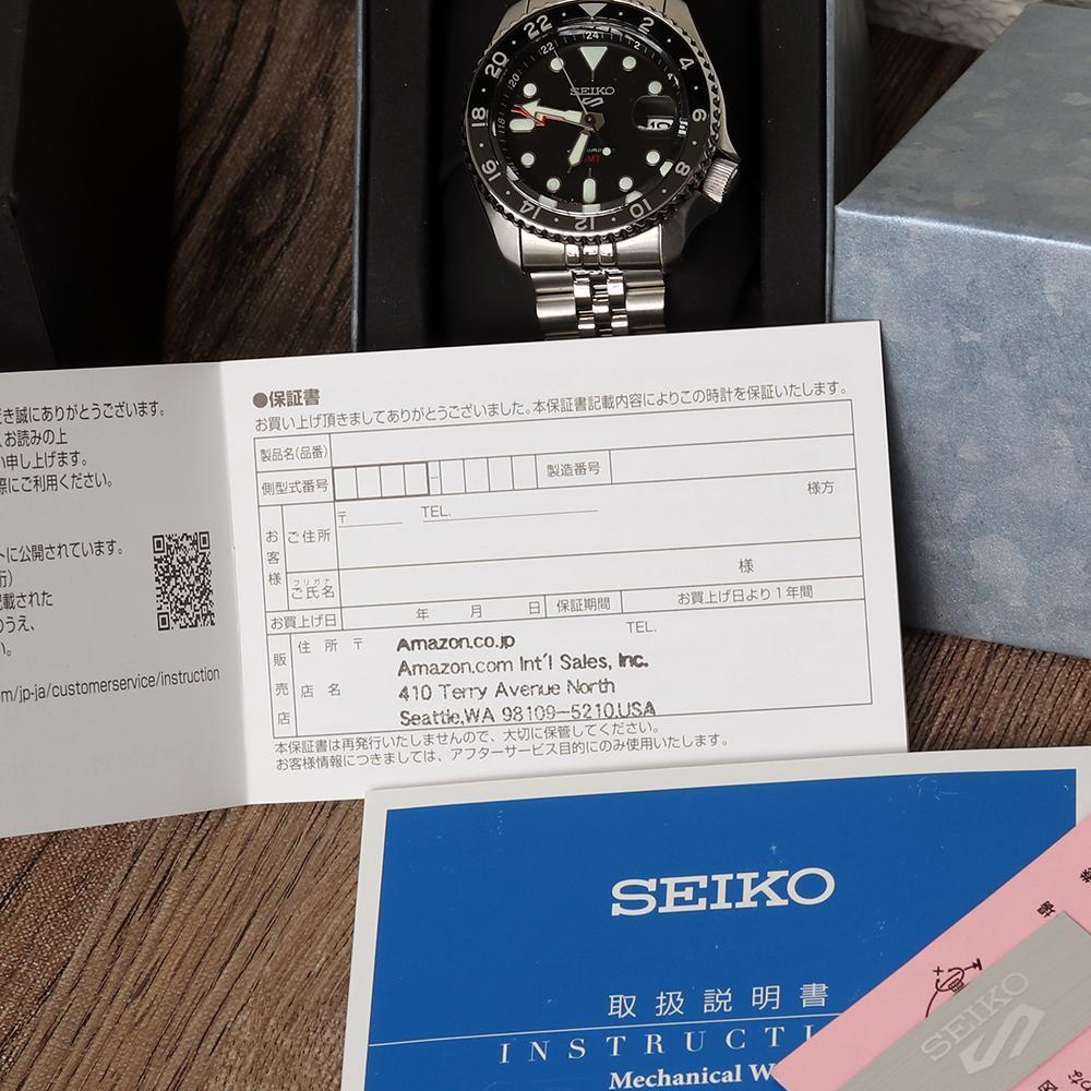 5263 未使用 SEIKO5 SPORTS GMT SSK001 自動巻